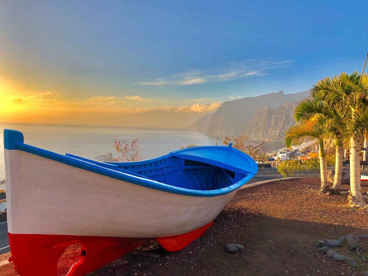 شقة Panorama Ocean View Gigantes Santiago del Teide المظهر الخارجي الصورة